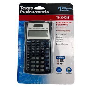 Texas Instruments TI-30XIIS Two-Line Scientific Calculator High School Black NIP